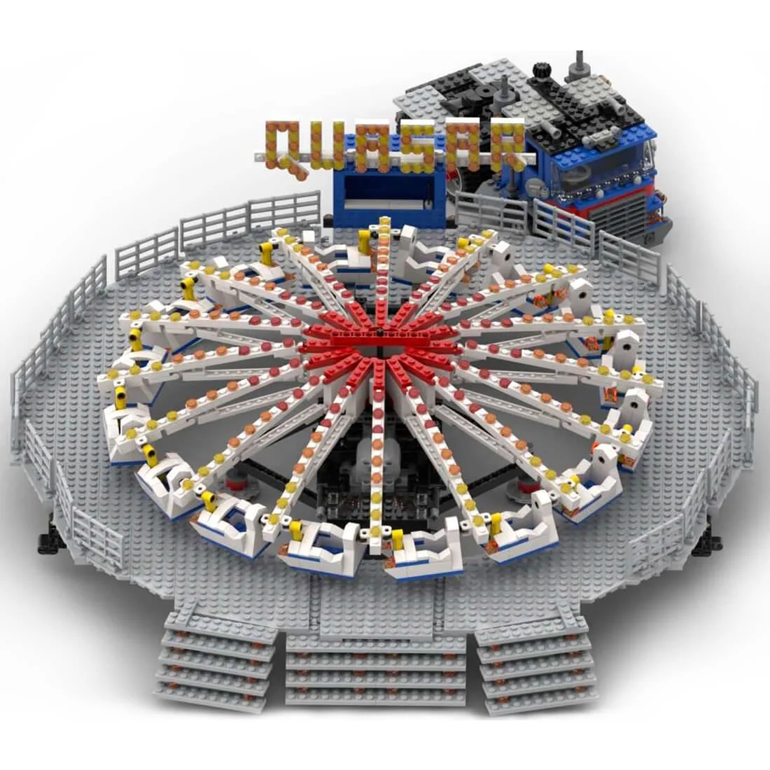 ZITIANYOUBUILD ZITIANYOUBUILD MOC-91225 Quasar Fairground Ride 2609 Parts — product photo