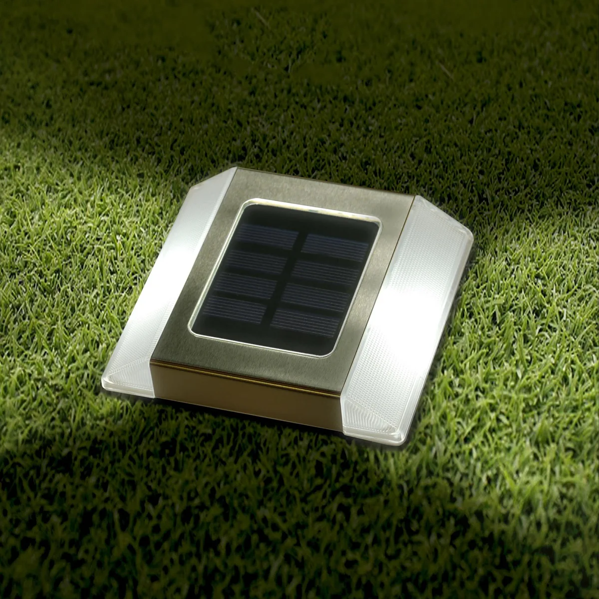 Classy Caps Mfg. Inc. Classy Caps Mfg. Inc. Stainless Steel Solar Path Light 2 Pack — product photo