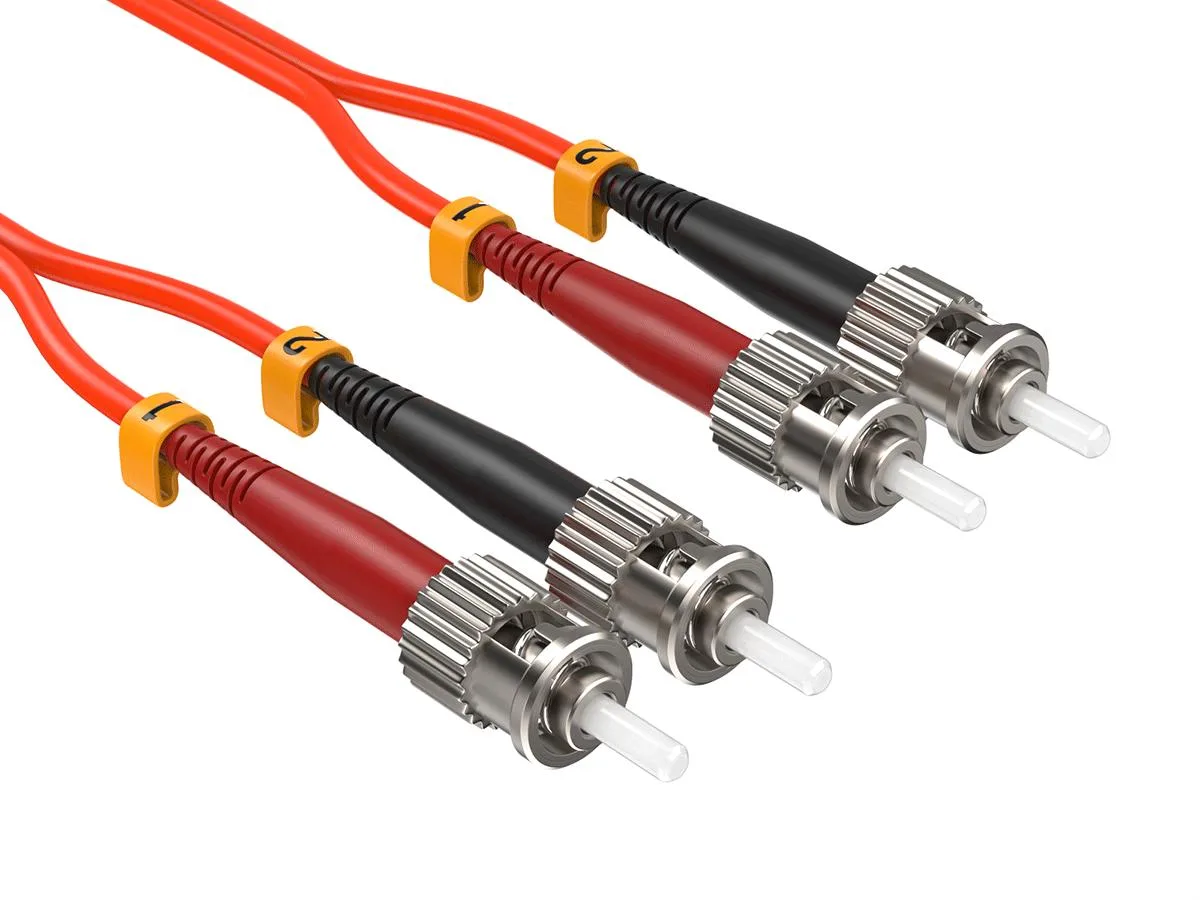 Cable Leader Cable Leader 1m OM2 ST-ST Duplex 50/125 Corning OFNR Orange — product photo