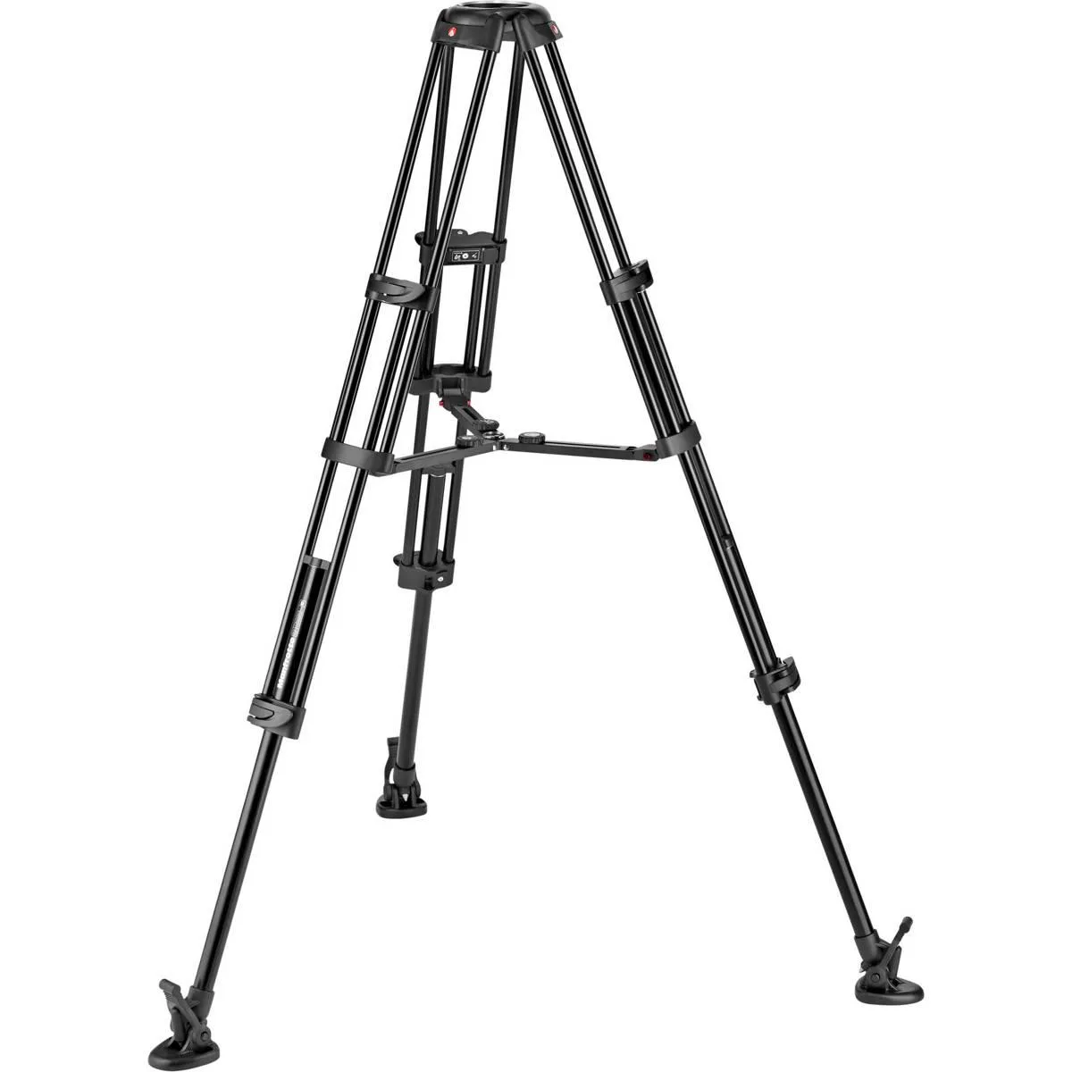 Manfrotto Manfrotto MVTTWINMAUS 3-Section Aluminum Twin Leg Video Tripod with Mid-Level Spreader — product photo