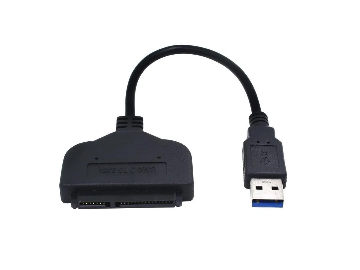 SATA to USB 3.0 adapter cable with Molex connector