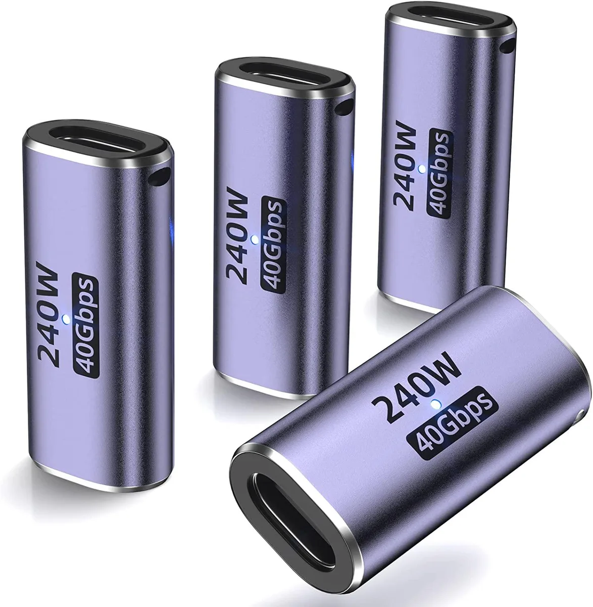 Corn Electronics Corn Electronics USB C Coupler 4 Pack Female to Female Adapter 240W 40Gbps 8K 60Hz Thunderbolt 4/3 — product photo