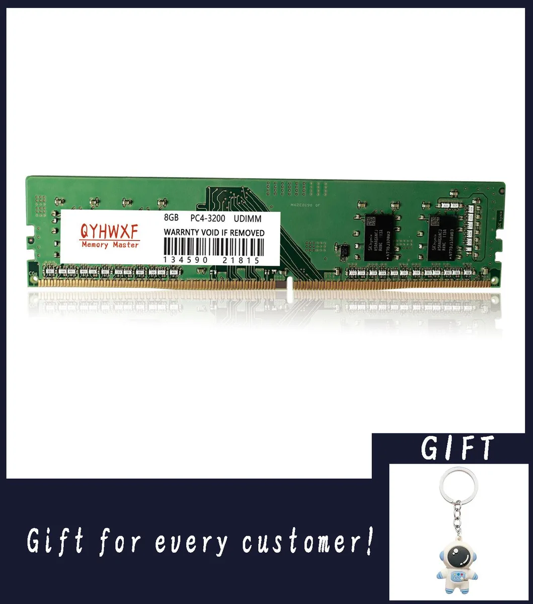 SK hynix SK hynix HMAA1GU6CJR6N-XN 8GB DDR4 3200 CL22 1RX16 desktop RAM — product photo