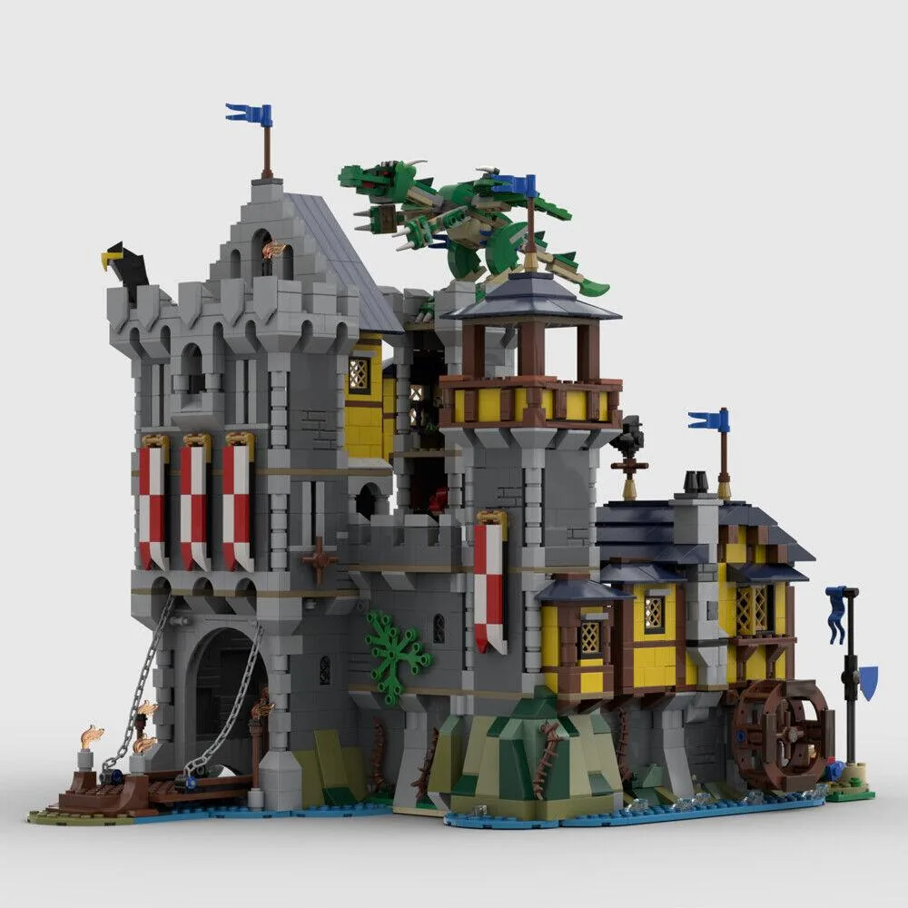 ZITIANYOUBUILD ZITIANYOUBUILD MOC-101052 Blue Knights Castle 2468 Parts Educational Building Set — product photo