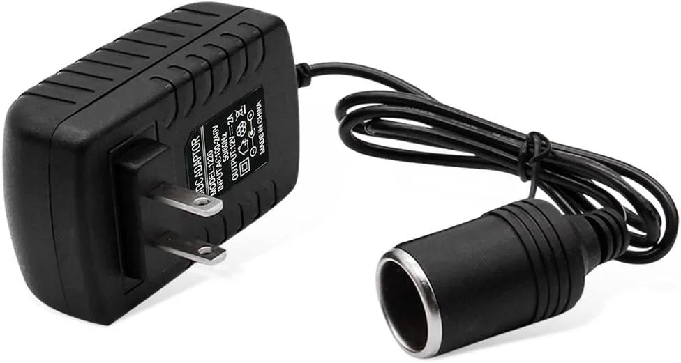 BFKK BFKK 100-240V to 12V 2A 24W power adapter with cigarette lighter socket — product photo