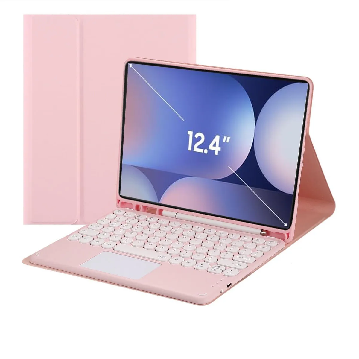 Timoom Timoom SM-X820/SM-X826B/SM-X828U Bluetooth Keyboard Case Pink 12.4" accessory — product photo