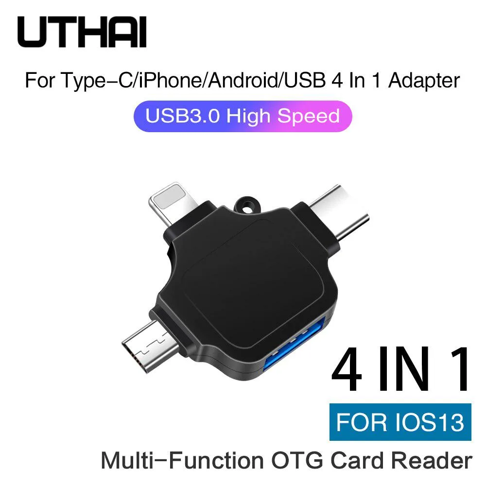 Hetai Tech Hetai Tech C66 8-in-1 card reader iOS 13 — product photo
