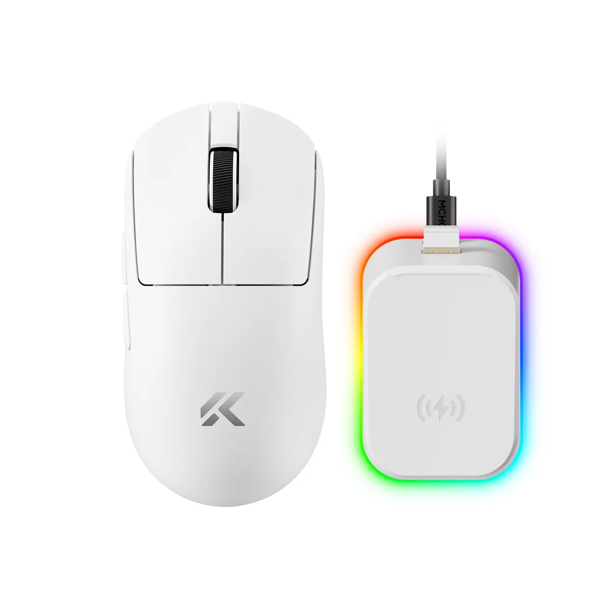 MCHOSE MCHOSE MC-A7V2-8 gaming mouse 59g 26000 DPI 8000 Hz 500mAh — product photo