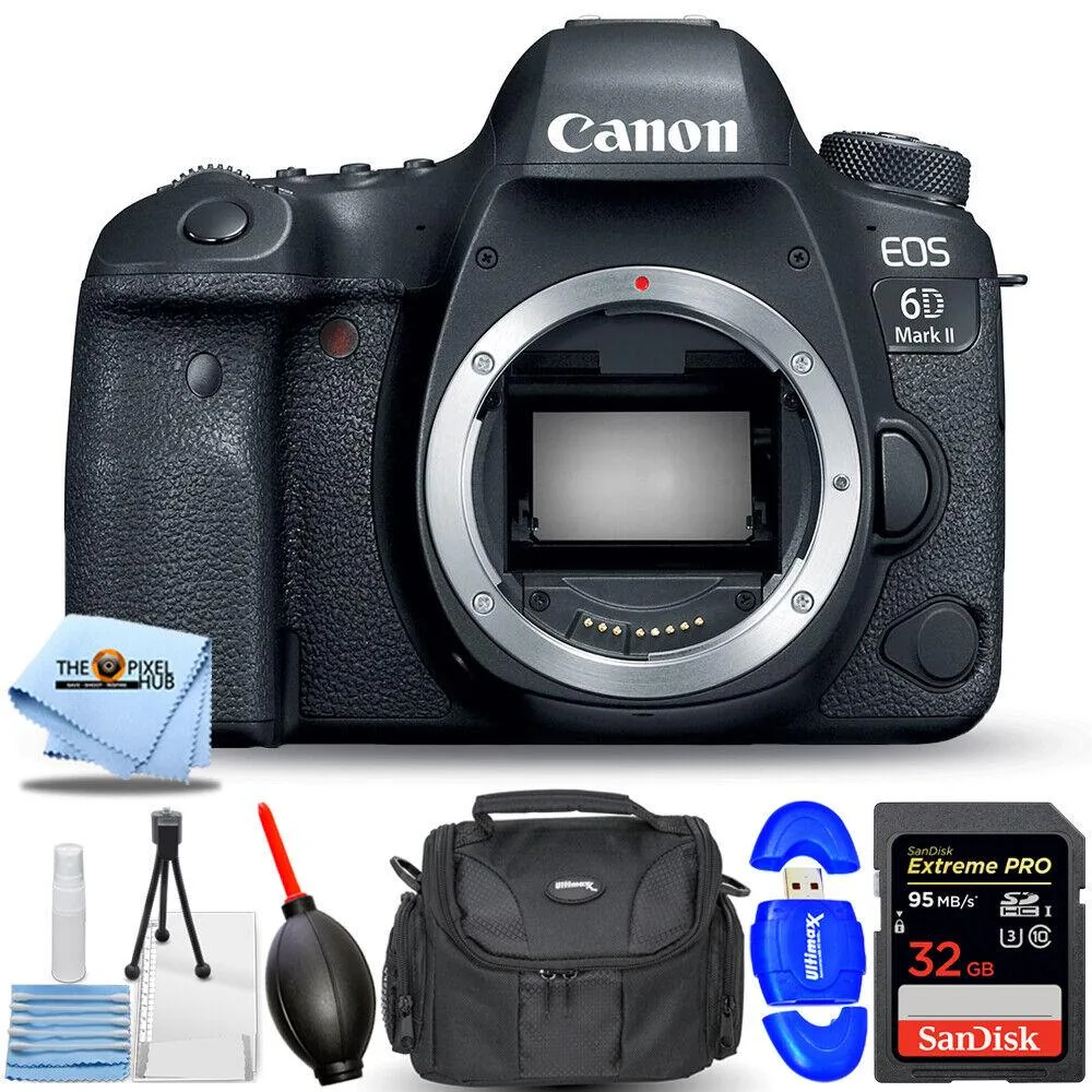 Canon International Canon International EOS 6D Mark II DSLR Camera Body Only 1897C002 Essential 32GB Bundle — product photo