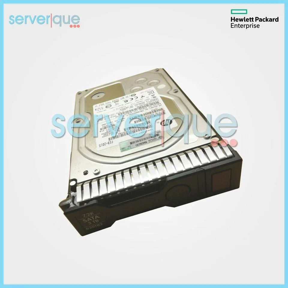 HPE HPE 628061-B21 3TB 7200 RPM SATA 6.0Gb/s 3.5" LFF internal hard drive with Smart Carrier — product photo