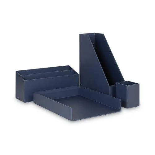 U Brands U Brands 3631U0002 Four-Piece Desk Organization Kit Navy — product photo
