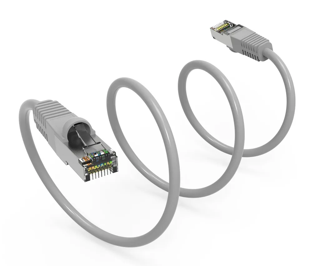Nippon Labs Nippon Labs 60CAT7-25GY network ethernet cable Cat 7 25 ft 26AWG 600MHz gray — product photo