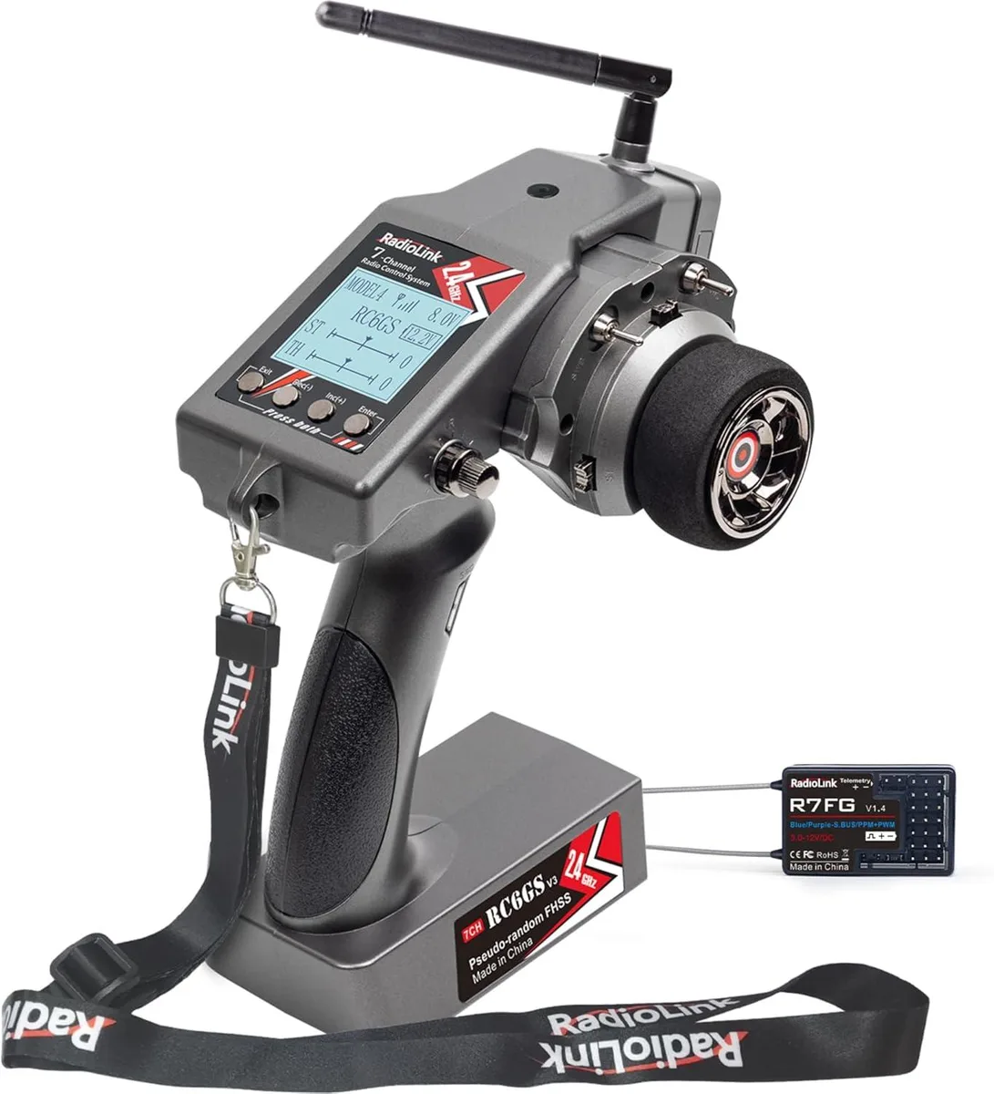 usbroway usbroway RC6GS V3 7-Channel RC Transmitter with R7FG Gyro Receiver — product photo