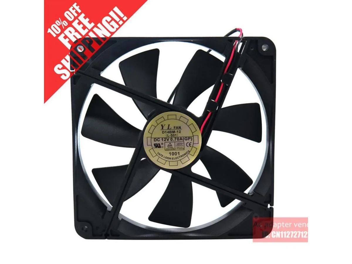 Fans Fans 14025 12V .70A Double ball bearing PWM case fan — product photo