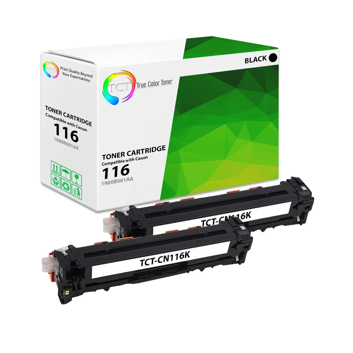 True Color Toner True Color Toner 116 Black Toner Cartridge 2 Pack 2300 Pages — product photo