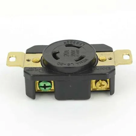 Superior Electric Superior Electric YGP023F Locking Receptacle L6-20R 20 A 250 V Surface Mount — product photo