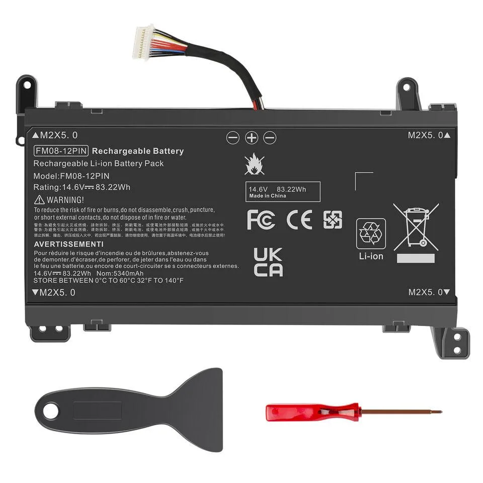 HP HP OMEN 17-an046TX 17-an047TX 17-an048TX 17-an049TX 17-an050TX 12-Pin 14.6V 83.22Wh laptop battery — product photo