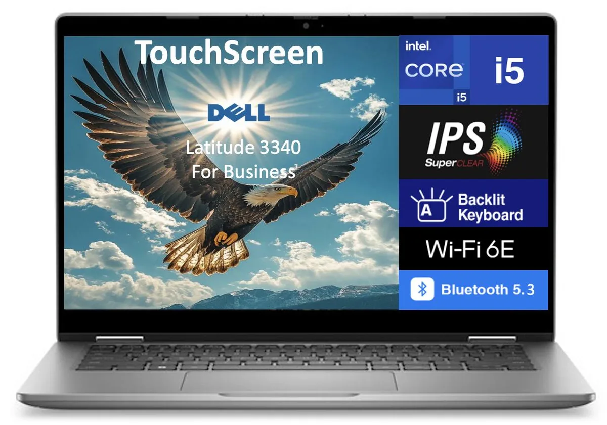 DELL DELL Latitude 3340 2-in-1 laptop i5-1335U 16GB LPDDR5 512GB PCIe SSD 13.3" touchscreen — product photo