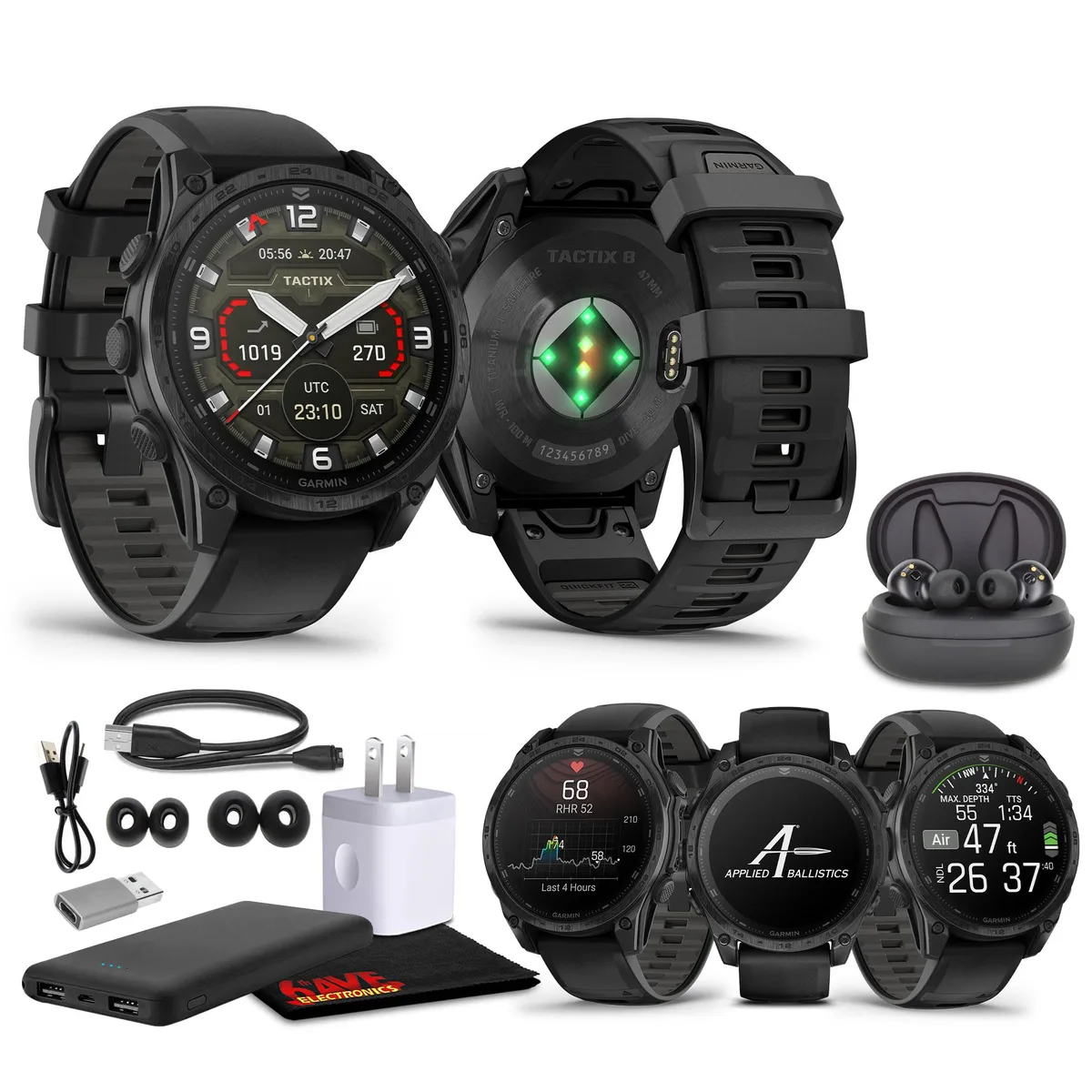 Garmin Garmin tactix 8 47mm AMOLED Tactical GPS Smartwatch — product photo