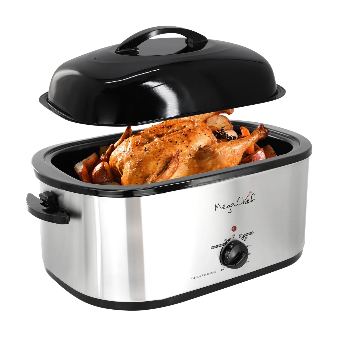 MegaChef MegaChef 22 Quart Electric Roaster Oven High Dome Self-Basting Lid — product photo