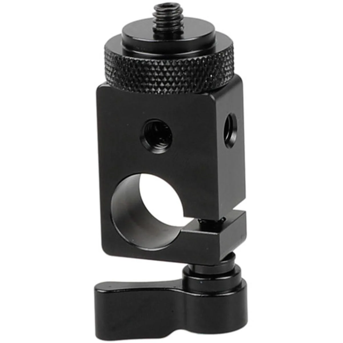 Camvate Camvate 15mm Single Rod Clamp 1/4"-20 Adapter Black Lever — product photo