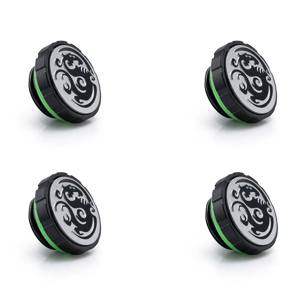 Bitspower Bitspower Artemis Matt Black Stop Fitting Magnetic Logo 4 PCS — product photo