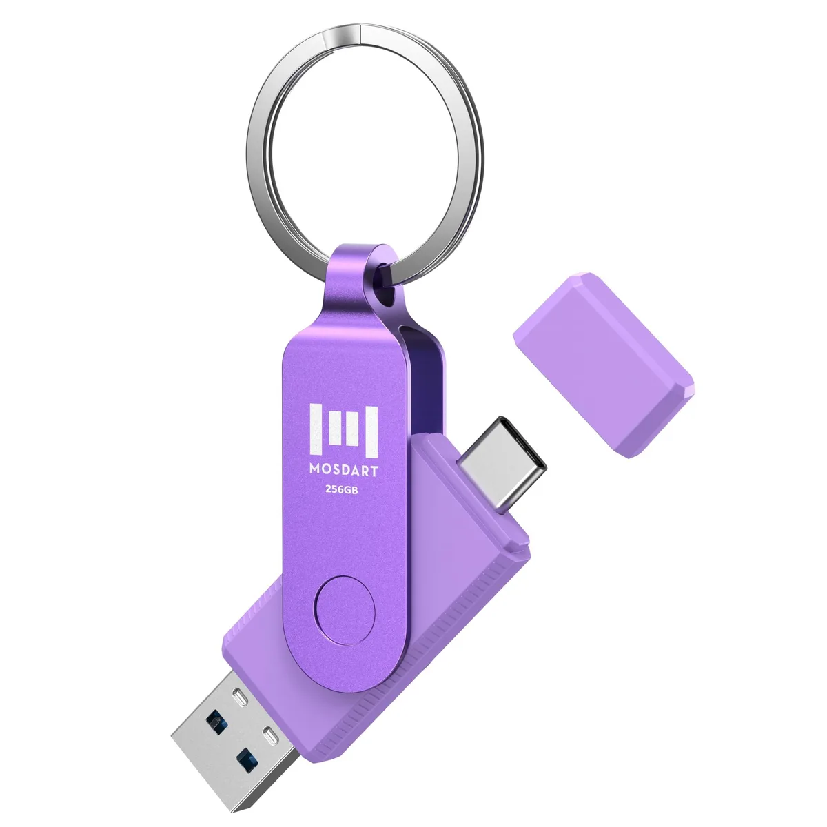 Batianda Batianda 256GB USB C 3.2 Dual Flash Drive Purple — product photo