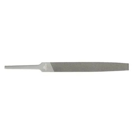 Westward 39CE65 hand file, rectangular double-cut steel body, 3-3/4 in handle, natural finish