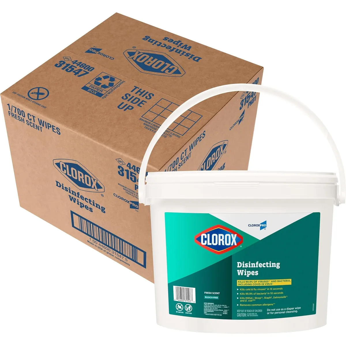 Clorox Clorox CLO31547 Disinfecting Wipes 700 Count Fresh Scent Cleaning — 商品写真
