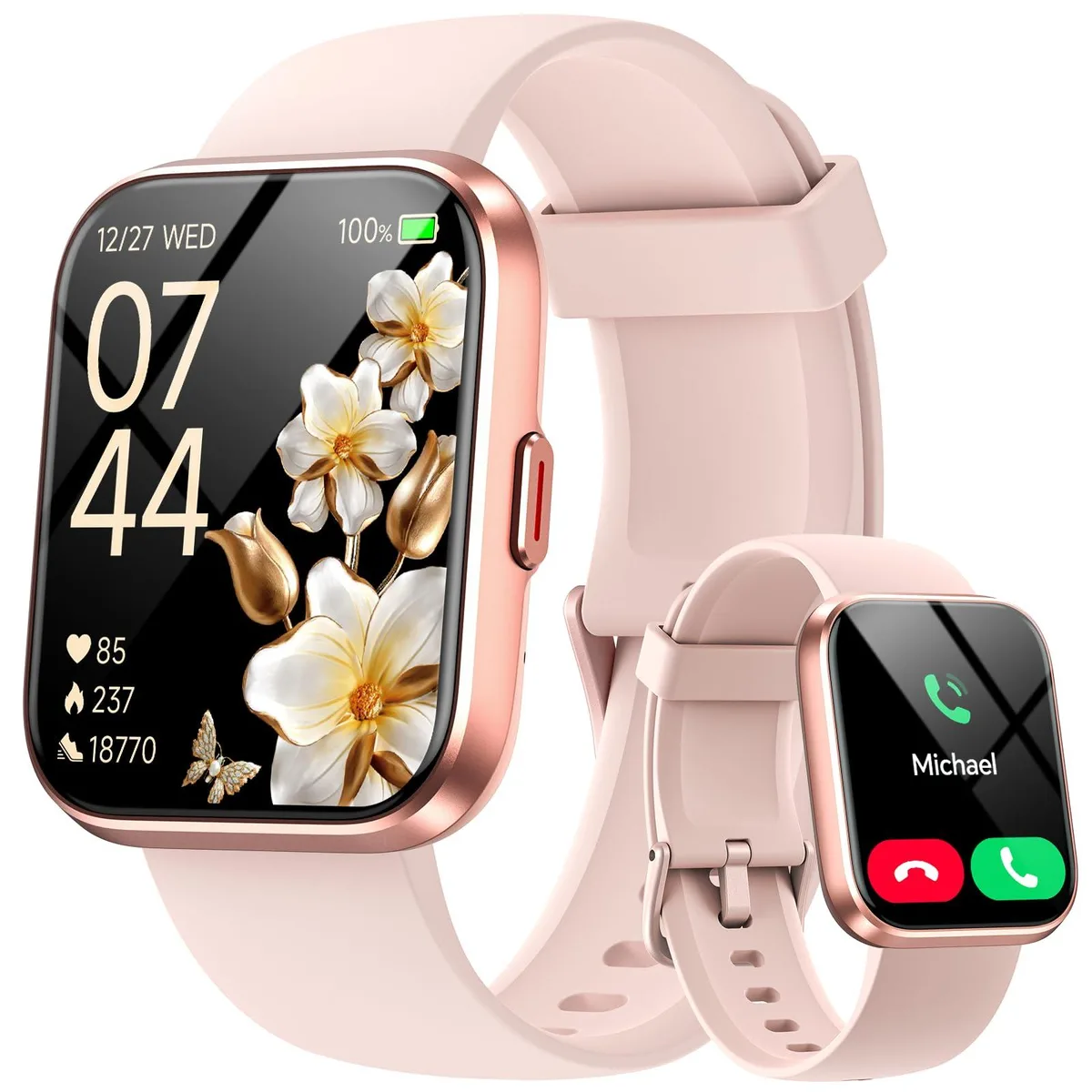  aeac 1.85" Smart Watch Pink 10-Day Battery 120 Sports Modes — product photo