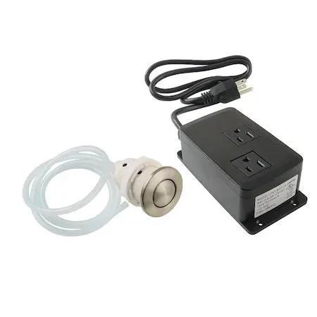 KINGSTON BRASS KINGSTON BRASS KADK318 Dual Outlet Air Switch Kit Brushed — product photo