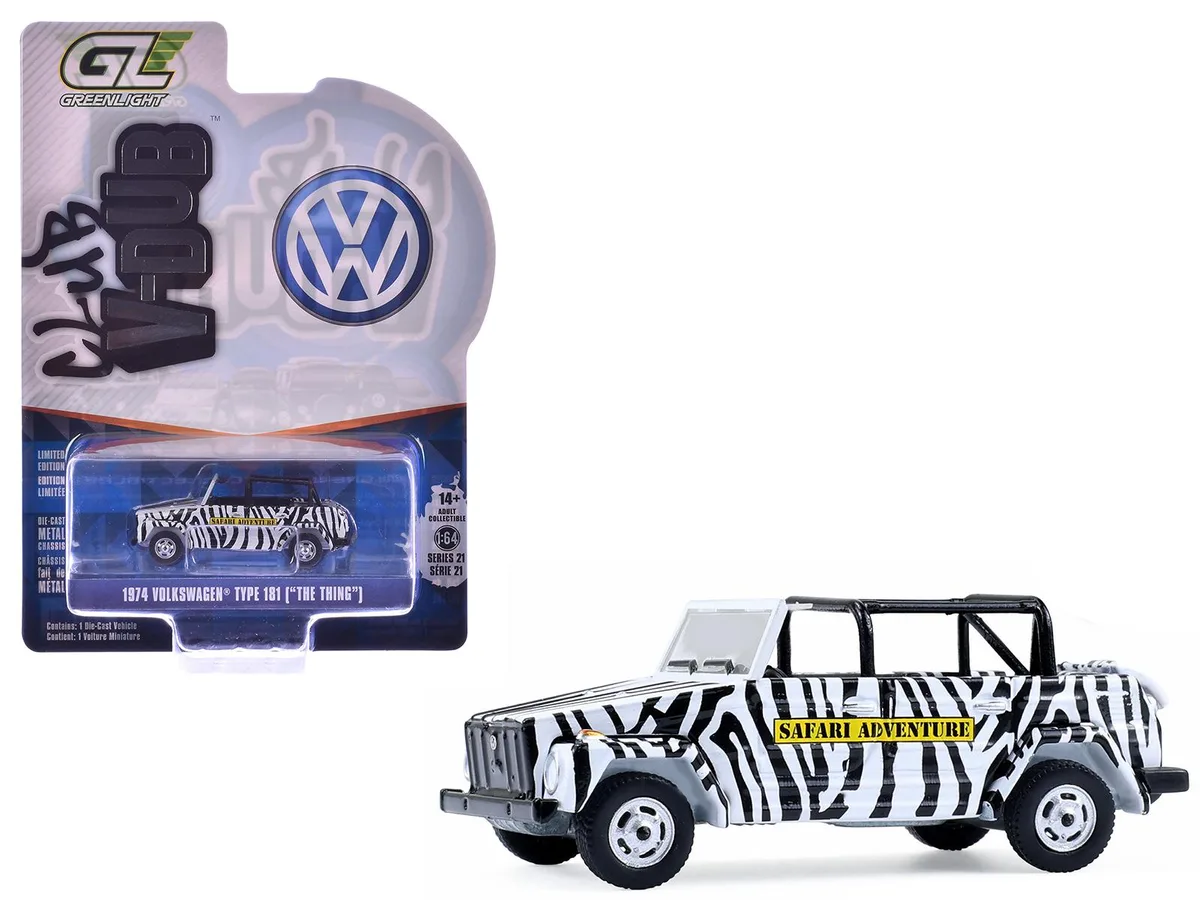 GREENLIGHT GREENLIGHT 1974 Volkswagen Thing Type 181 Safari Adventure 1/64 Series 21 — product photo