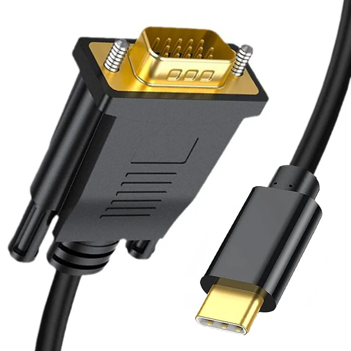 Vszerda Vszerda USB-C to VGA Cable 6ft 1080p 60Hz Thunderbolt 3/4 Gold-Plated — product photo