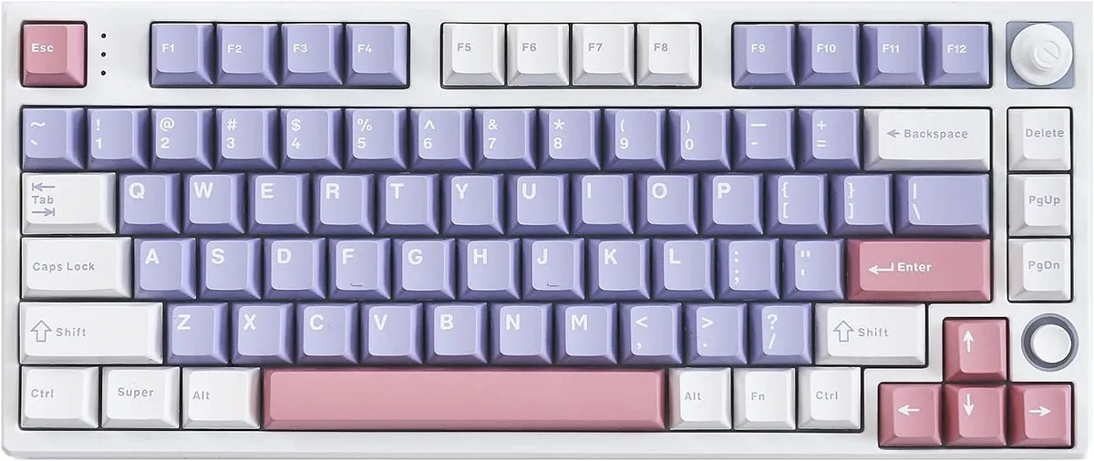 BFKK BFKK 80 Keys 75% Mechanical Gaming Keyboard Cherry MX Brown Purple — product photo