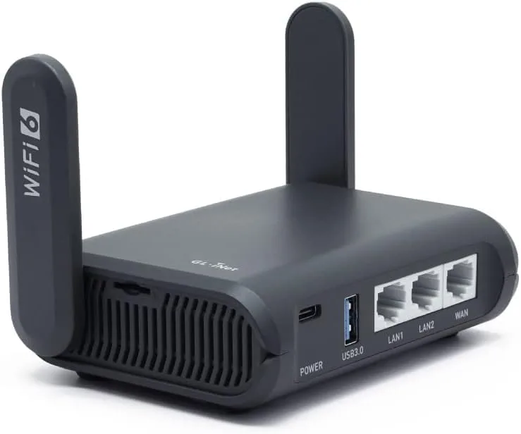 GL.iNet GL.iNet GL-AX1800 wireless router Wi-Fi 6 1.8 Gbps 120 devices — product photo