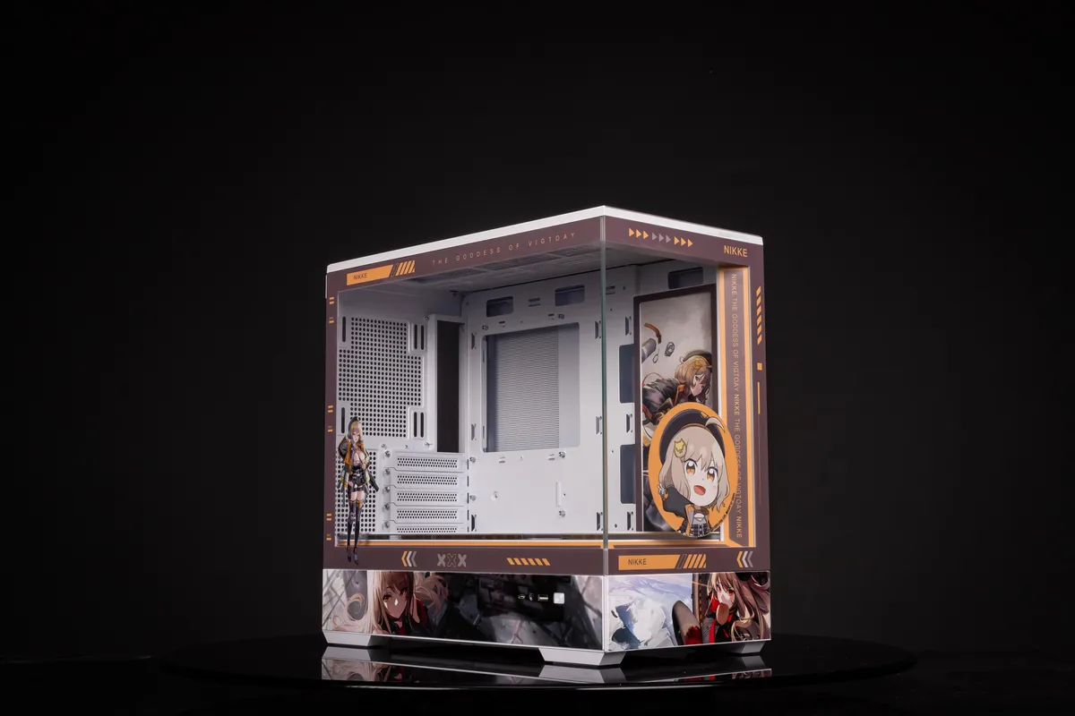 Corn Electronics Corn Electronics Bauhaus Micro-ATX ITX PC Case, Goddess of Victory: Nikke Edition — product photo