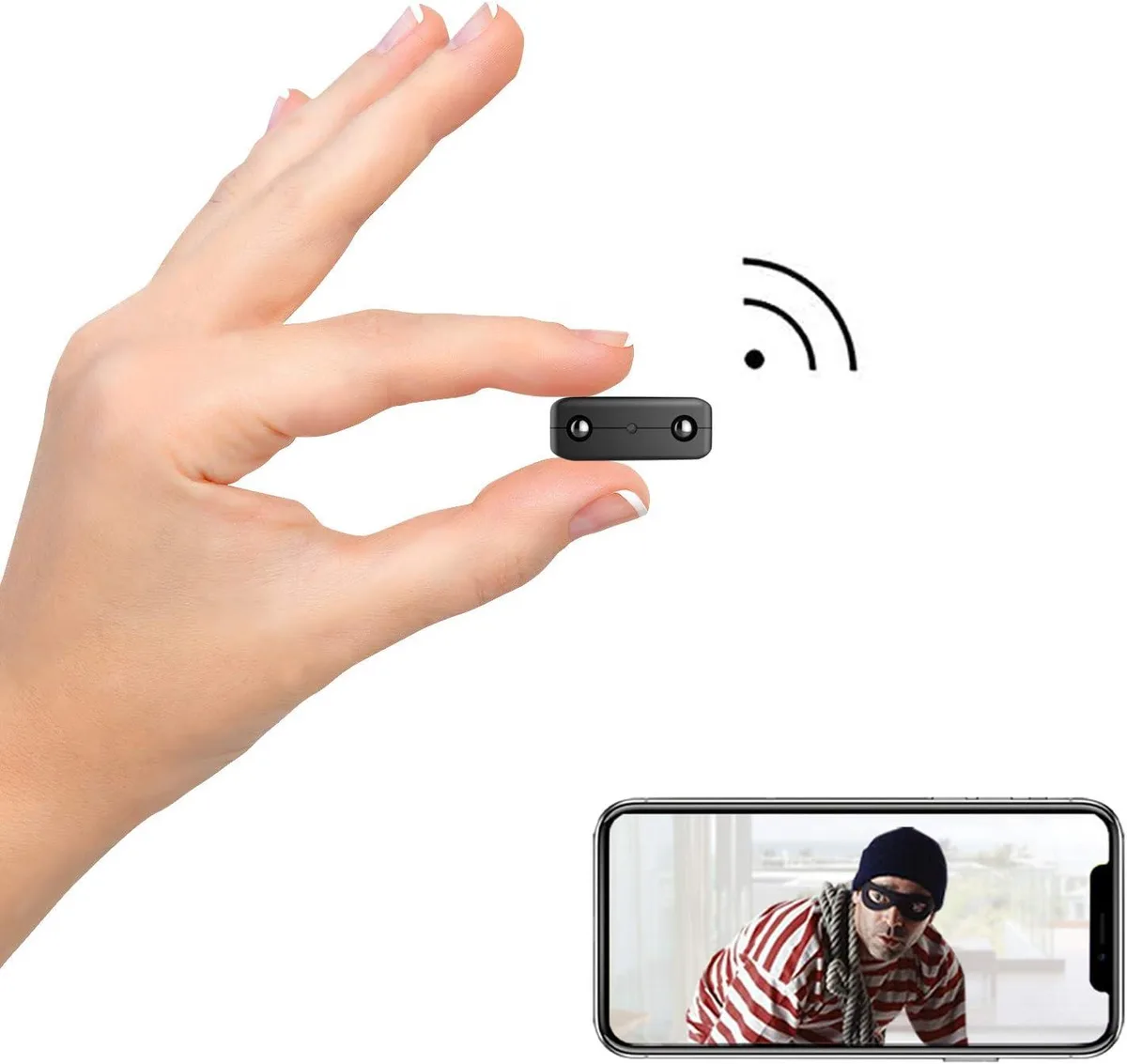 NShi NShi XDwifi Mini Security Camera 1.5 x 1.3 x 0.4 in — product photo