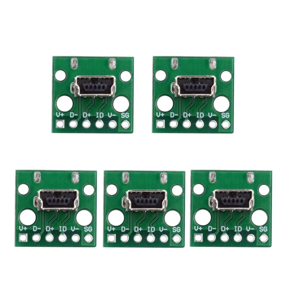 LORDWORLD LORDWORLD USB 2.0 Mini-B Female Socket 480Mbps 5pcs — product photo