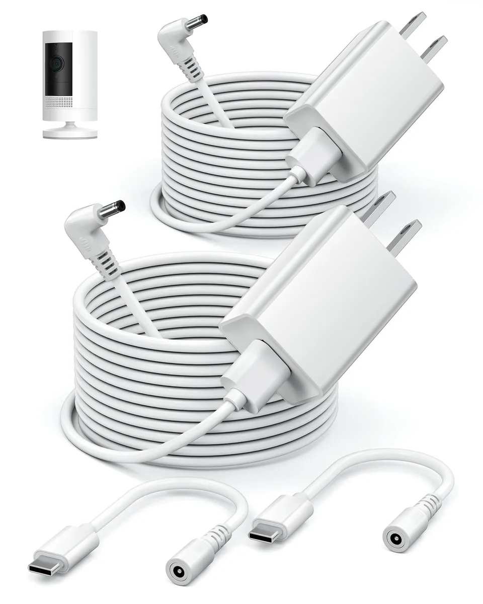  WUKUR CT-1250 2-Pack Power Adapter Cable 13.1ft — product photo