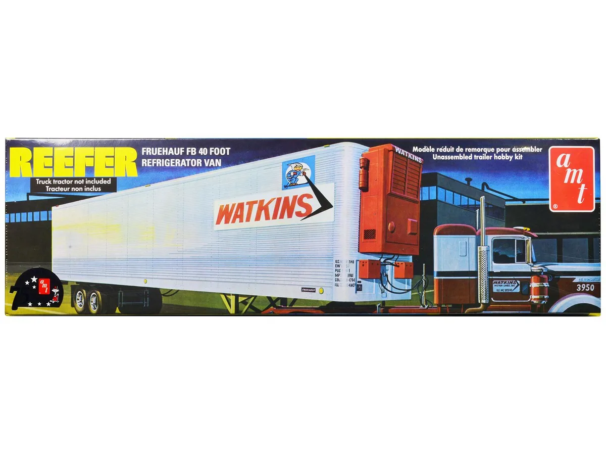 AMT AMT AMT1421 1/25 Scale Fruehauf 40 ft Reefer Trailer Watkins Hobby Collectible — product photo