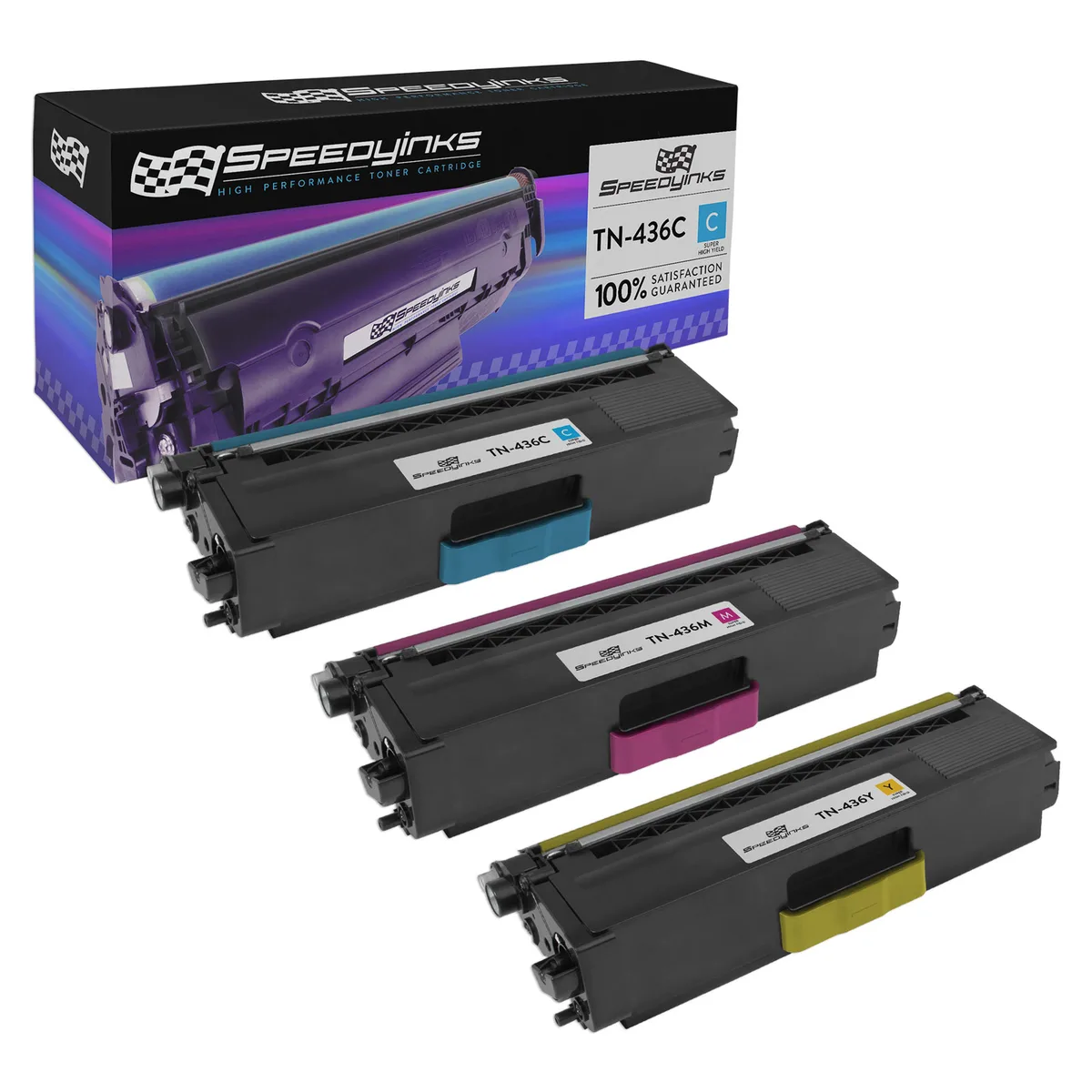 SpeedyInks SpeedyInks Compatible TN-436 C/M/Y 3-Pack 6500 Pages — product photo