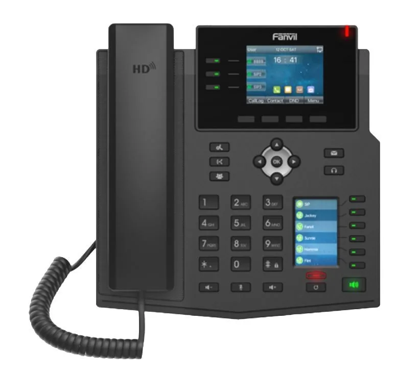 Fanvil Fanvil X4U-5PK 5-pack VoIP phone 12 SIP lines dual Gigabit PoE — product photo
