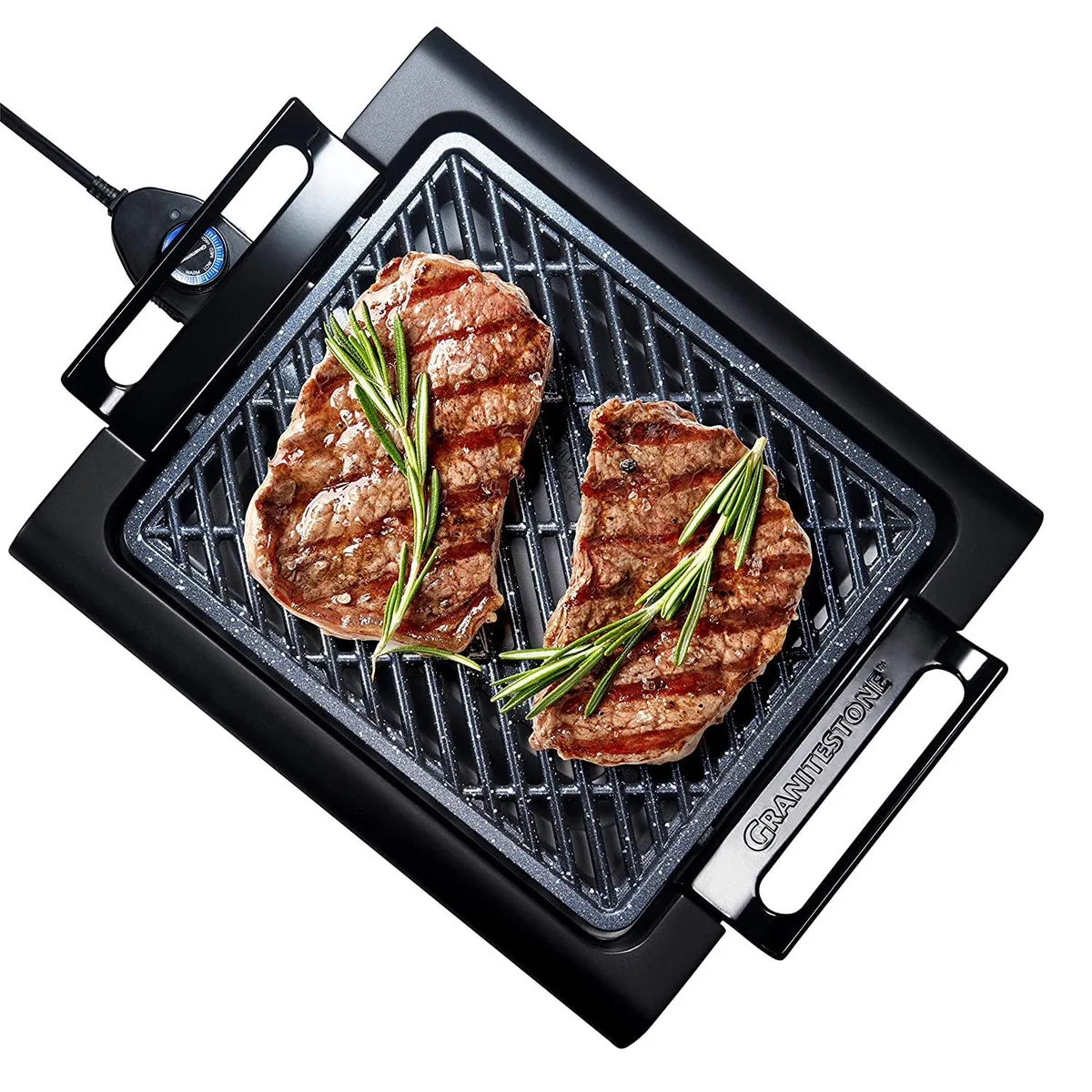 Emson Emson Granitestone Indoor Electric Smoke-Less Grill with Cool-touch handles — product photo