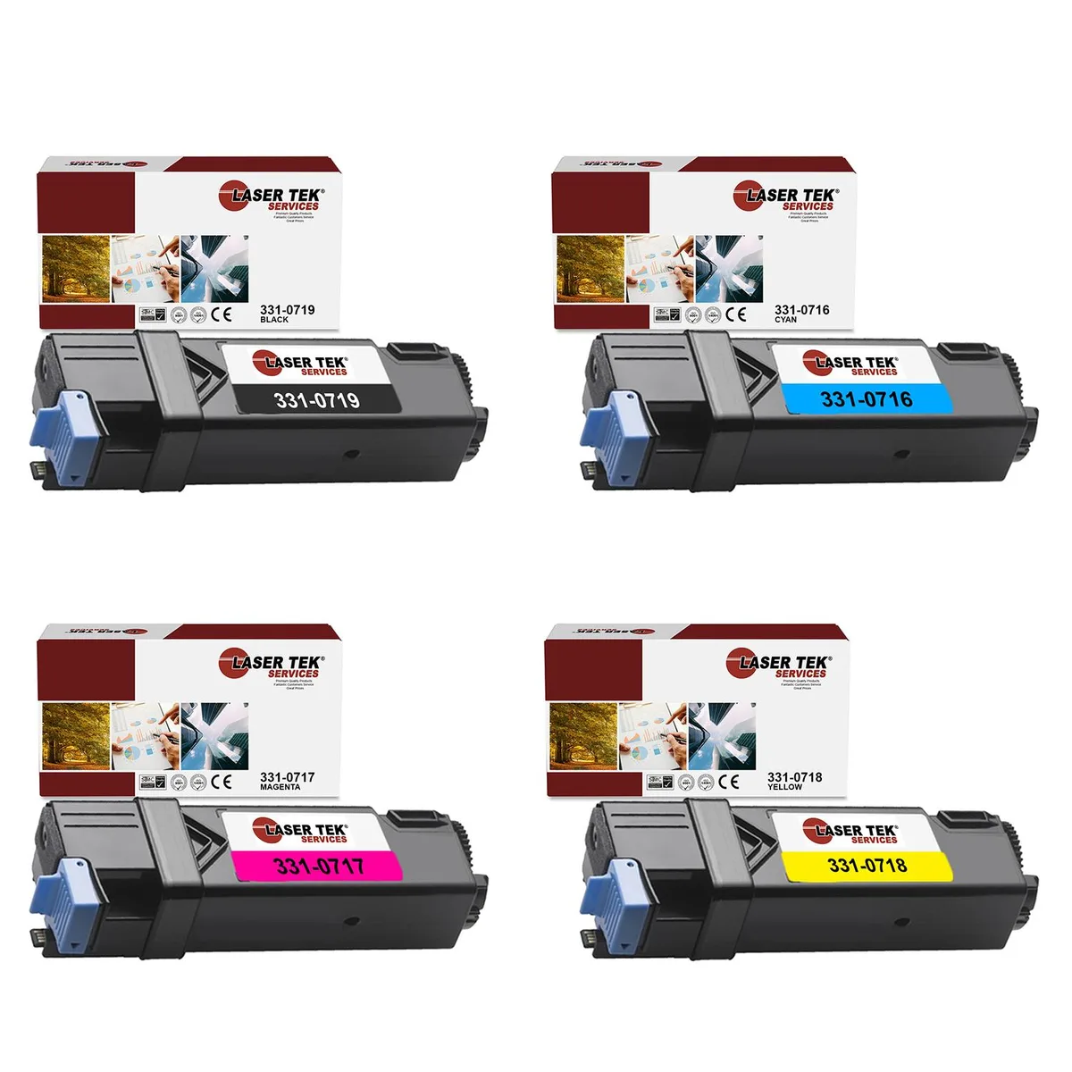 Laser Tek Services Laser Tek Services 2150 Compatible Toner Cartridge 4PK — product photo