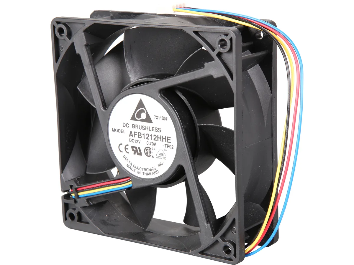 DELTA ELECTRONICS DELTA ELECTRONICS AFB1212HHE-PWM case fan 120mm 2900 RPM 120.07 CFM 44 dBA — product photo