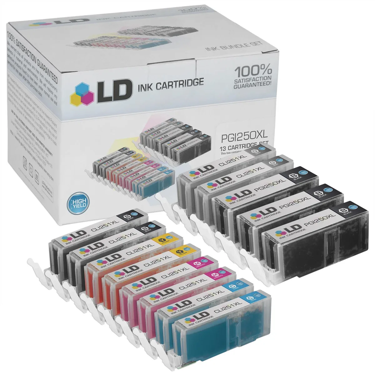 LD Products LD Products Canon PGI-250XL CLI-251 13 Cartridge Set — product photo