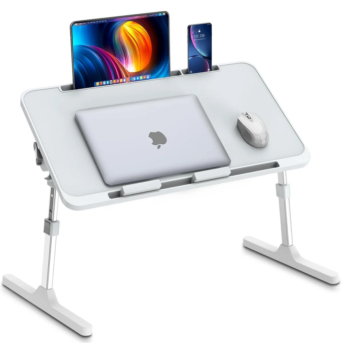 DNBeffulgent DNBeffulgent LZD-01 Adjustable Folding Bed Desk Gray 56 x 31.5 cm — product photo