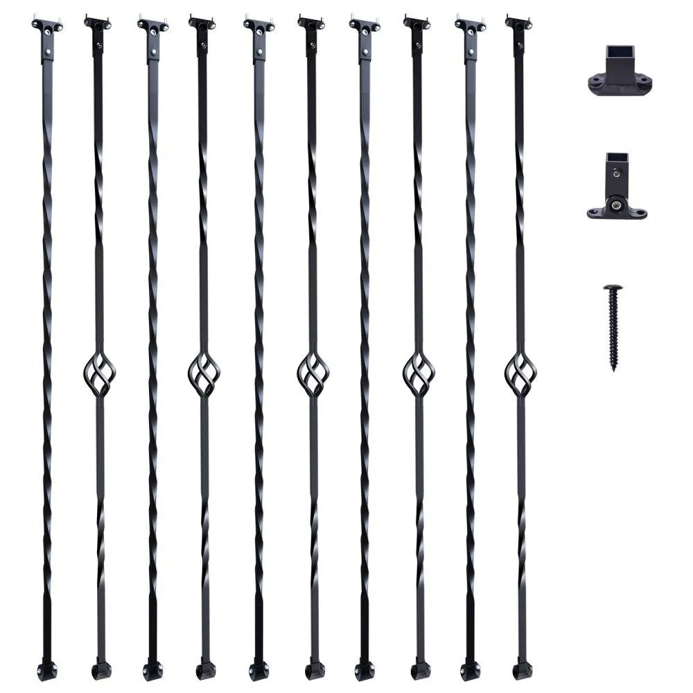 VEVOR VEVOR Staircase Metal Balusters 44'' x 1/2'' Galvanized Steel 10 Pack — product photo