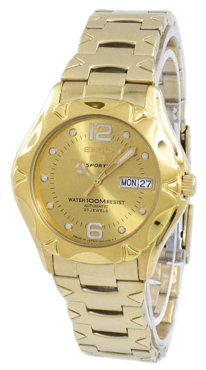 Seiko Seiko 5 Sports Automatic SNZ460J1 Gold Tone 37mm 100m — product photo