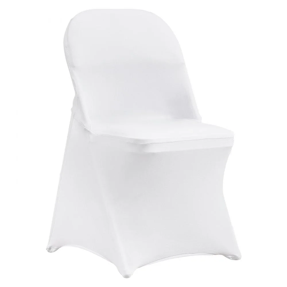 VEVOR VEVOR RD-VV-16 Spandex Folding Chair Covers 30PCS White — product photo